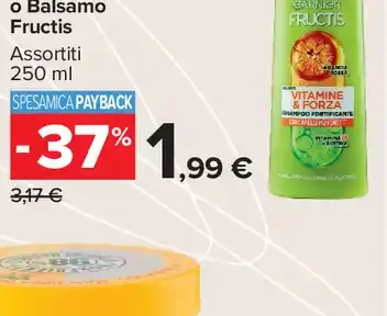 Shampoo o Balsamo Fructis