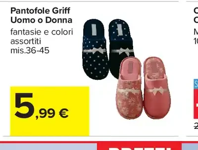 Pantofola Griff Uomo o Donna