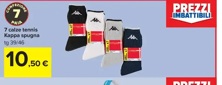 Calze tennis Kappa spugna
