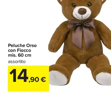 Peluche Orso con Fiocco