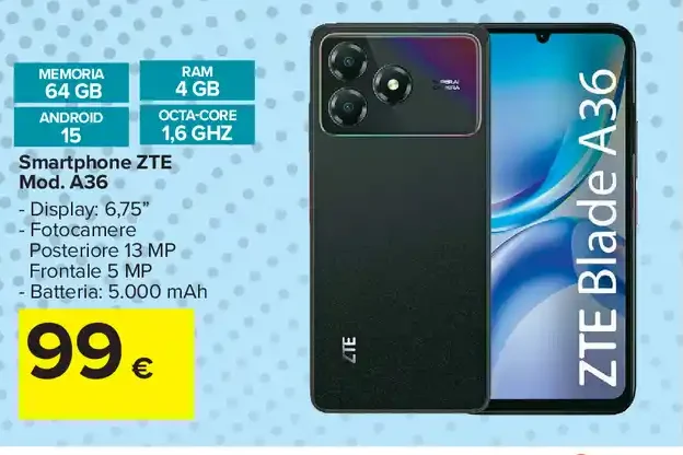 Smartphone ZTE Blade A36