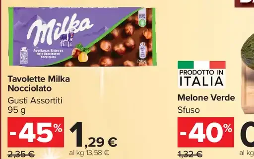 Tavolette Milka Nocciolato