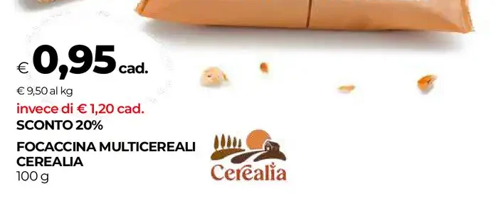 Focaccina multicereali Cerealia