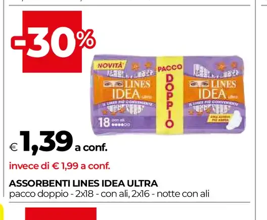 Assorbenti Lines Idea Ultra