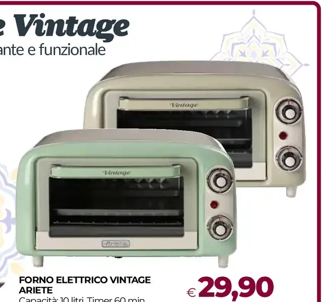 Forno elettrico Vintage Ariete