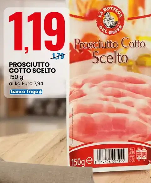 Prosciutto cotto scelto