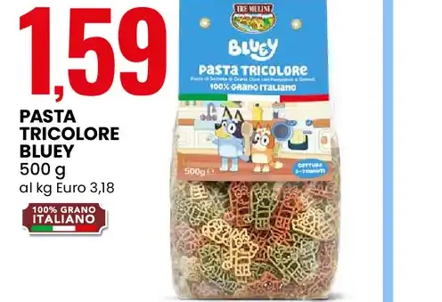 Pasta tricolore Bluey