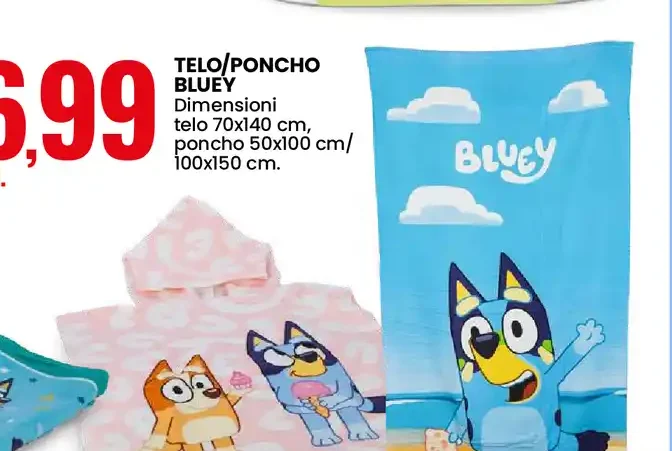 Telo poncho Bluey