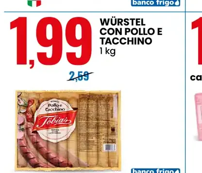 Würstel con pollo e tacchino