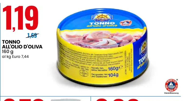 Tonno all'olio d'oliva