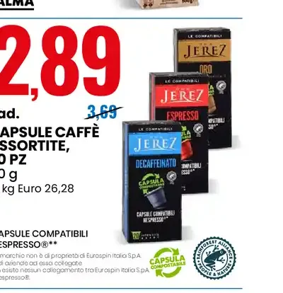 Capsule caffè assortite