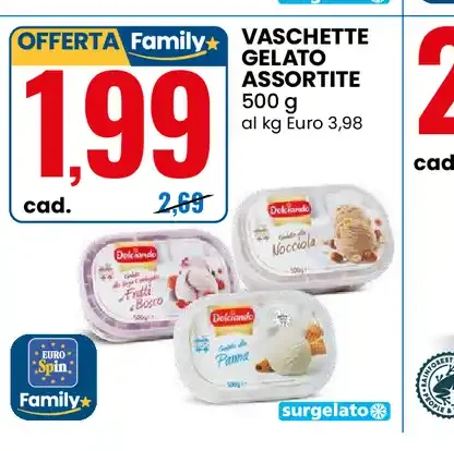 Vaschette gelato assortite