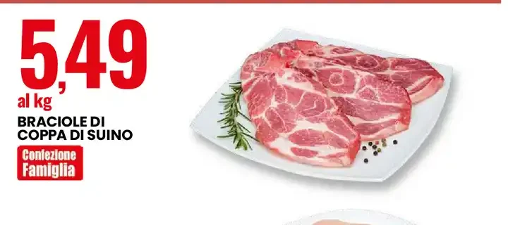Braciole di coppa di suino