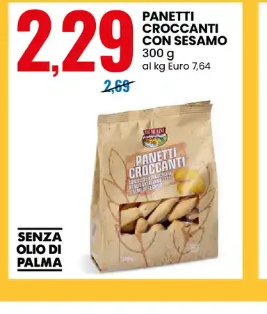 Panetti croccanti con sesamo