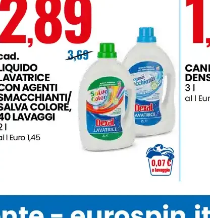 Liquido lavatrice con agenti smacchianti/salva colore, 40 lavaggi