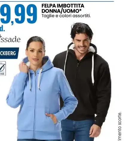 Felpa imbottita donna/uomo