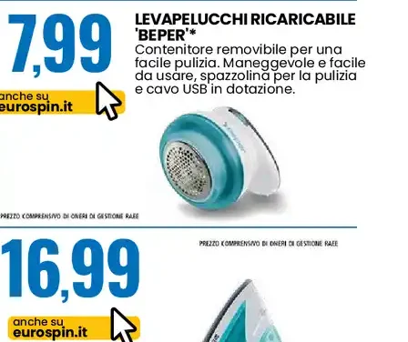 Levapelucci ricaricabile