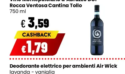 Vino Montepulciano d’Abruzzo DOP Rocca Ventosa