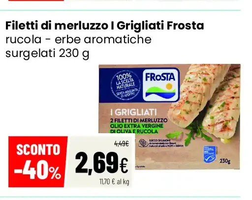 Filetti di merluzzo I Grigliati Frosta