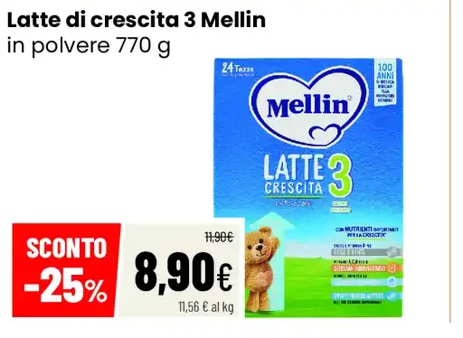 Latte di crescita 3 Mellin