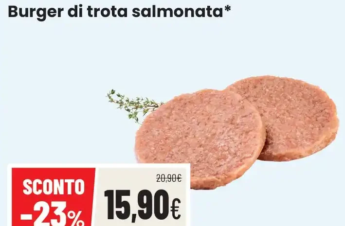 Burger di trota salmonata