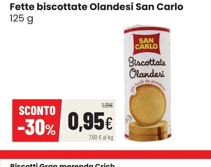 Fette biscottate Olandesi San Carlo
