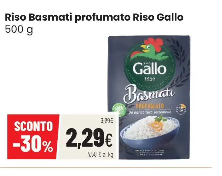 Riso Basmati profumato Riso Gallo