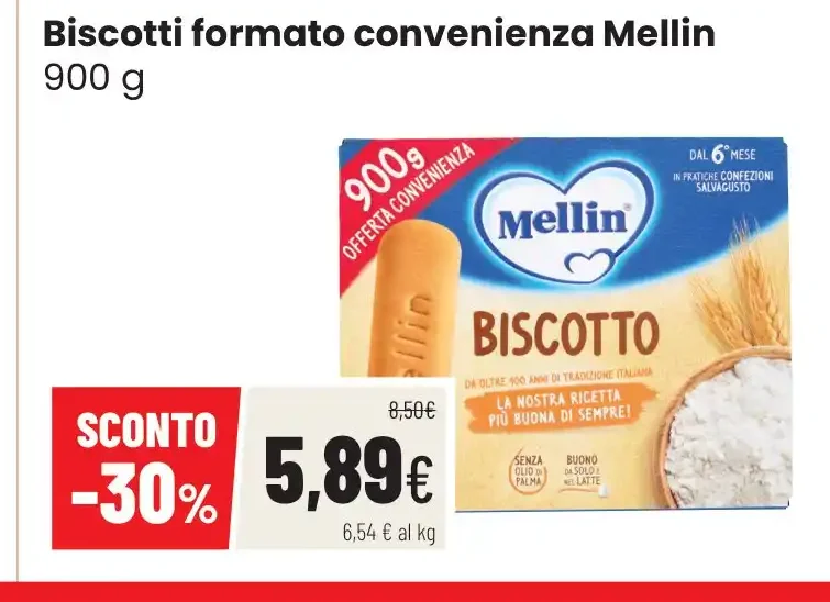 Biscotti formato convenienza Mellin
