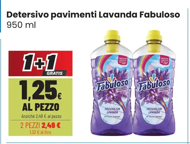 Detersivo pavimenti Lavanda Fabuloso