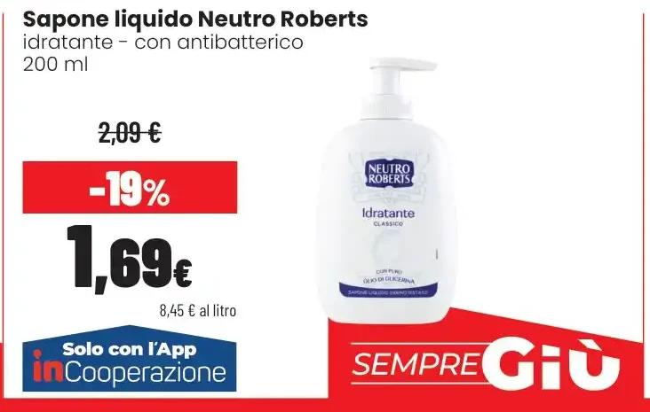 Sapone liquido Neutro Roberts