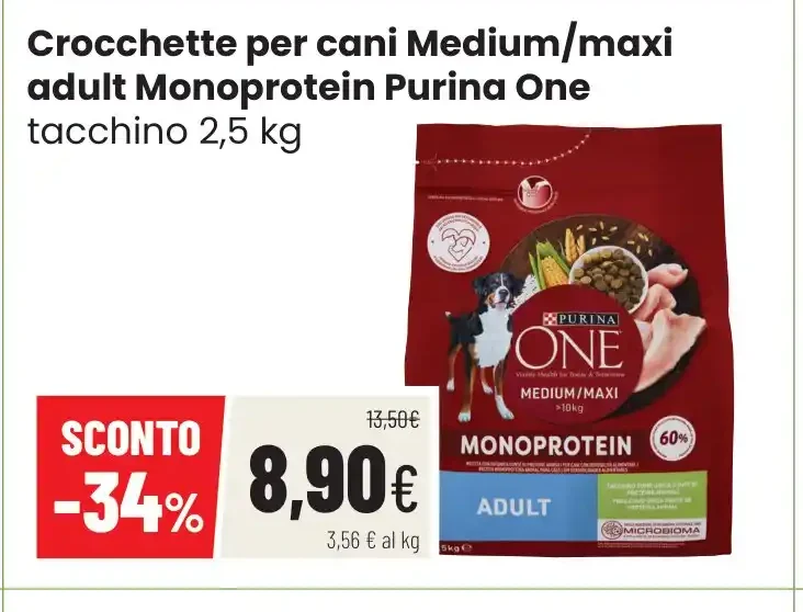 Crocchette per cani Medium/maxi Purina One