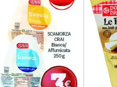 Scamorza Crai bianca/affumicata 250 g