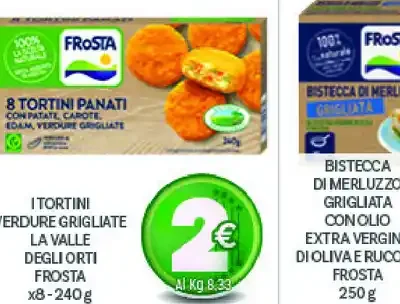 I tortini verdure grigliate La Valle degli Orti Frosta 8 x 240 g