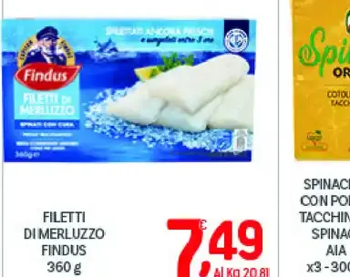 Filetti di merluzzo Findus 360 g