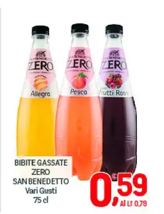 Bibite gassate zero San Benedetto