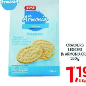 Crackers leggeri in armonia Crai