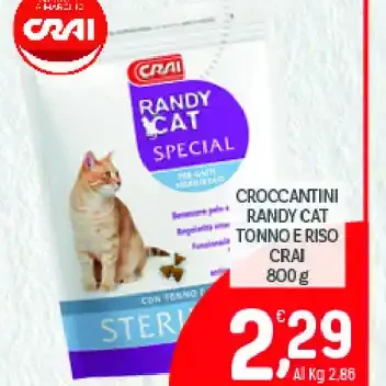 Croccantini Randy Cat Tonno e Riso
