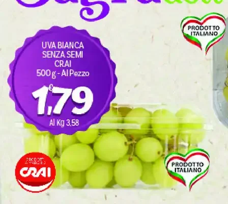 Uva bianca senza semi
