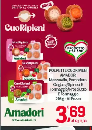 Polpette CuoriRipieni Amadori