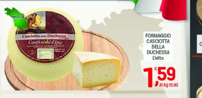 Formaggio casciotta della Duchessa L'etto