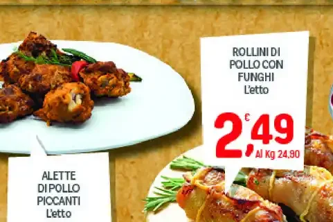 Filette di pollo piccanti L'etto
