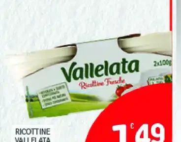 Ricottine Vallelata 100 g x 2