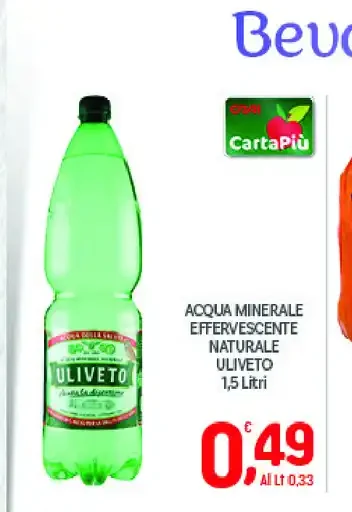 Acqua minerale effervescente naturale