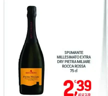 Spumante Millesimato Extra Dry