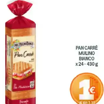 Pan carré Mulino Bianco