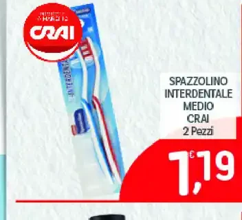 Spazzolino interdentale medio Crai