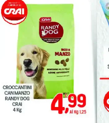 Croccantini con manzo Randy Dog