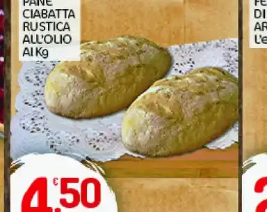 Pane ciabatta rustica all'olio