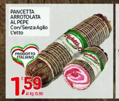 Pancetta arrotolata al pepe