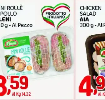 Mini rollè di pollo Fileni
